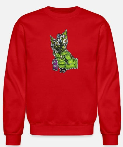 Crewneck enfant Main zombie bouquet fleur