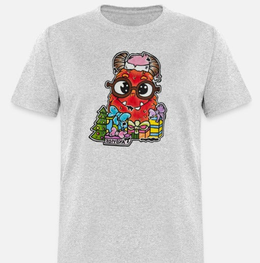 T-shirt enfant monstre rouge noël