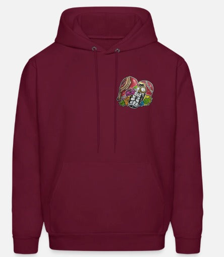 Hoodies cœur grenade