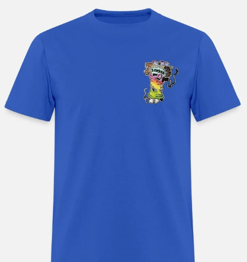 T-shirt main zombie multicolore