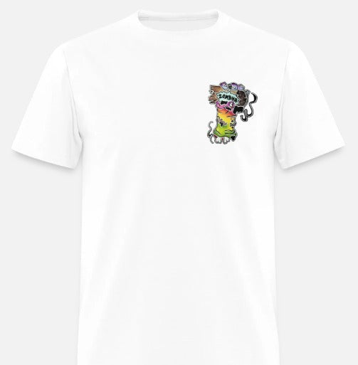 T-shirt main zombie multicolore