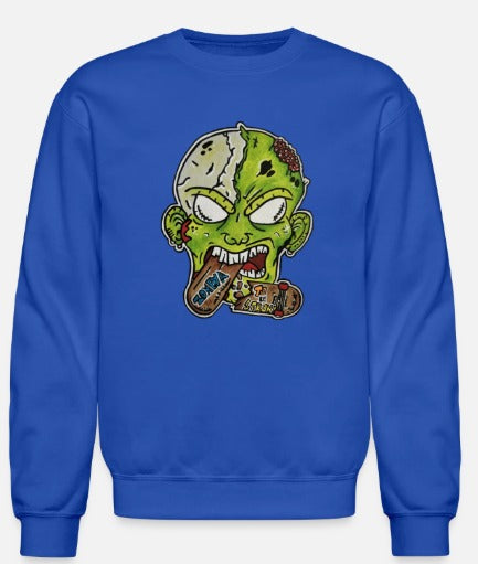 Crewneck enfant Zombie mange skate