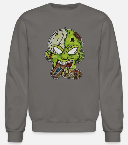 Crewneck enfant Zombie mange skate