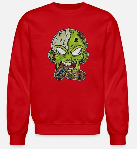Crewneck enfant Zombie mange skate