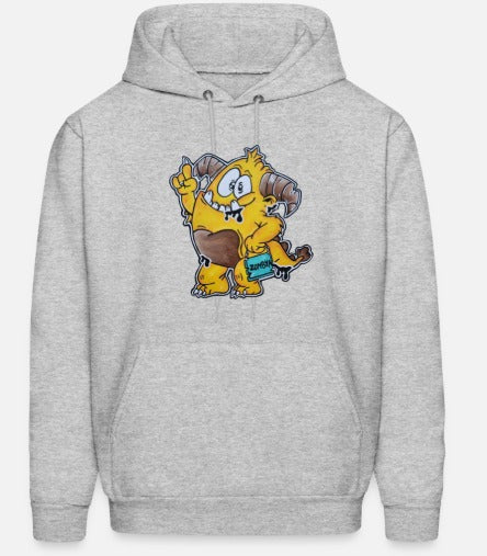 Hoodies enfant monstre jaune