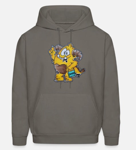 Hoodies enfant monstre jaune