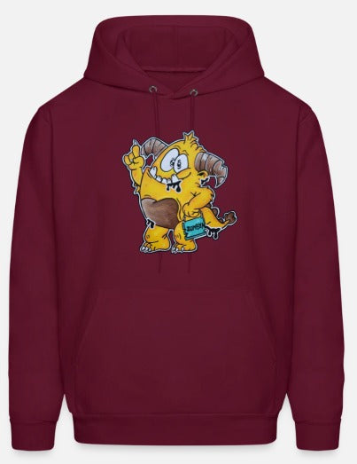 Hoodies enfant monstre jaune