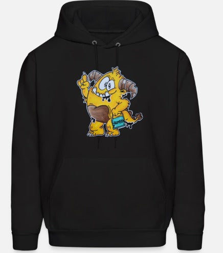 Hoodies enfant monstre jaune