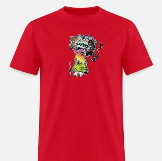 T-shirt Main zombie multicolore