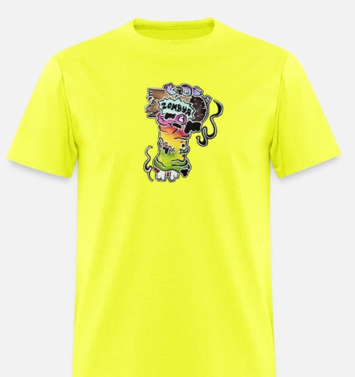 T-shirt Main zombie multicolore