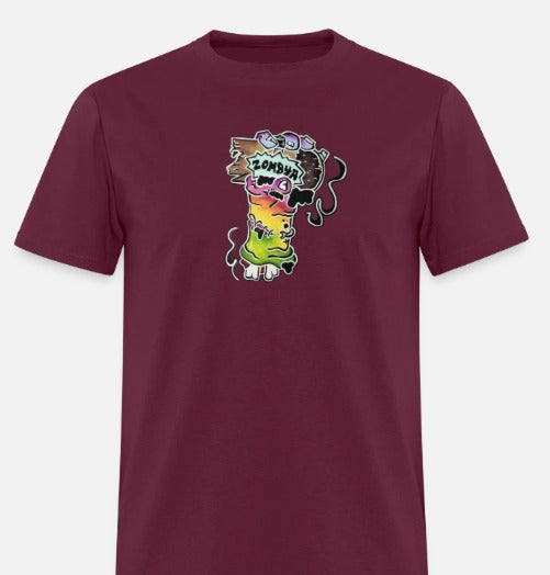 T-shirt Main zombie multicolore