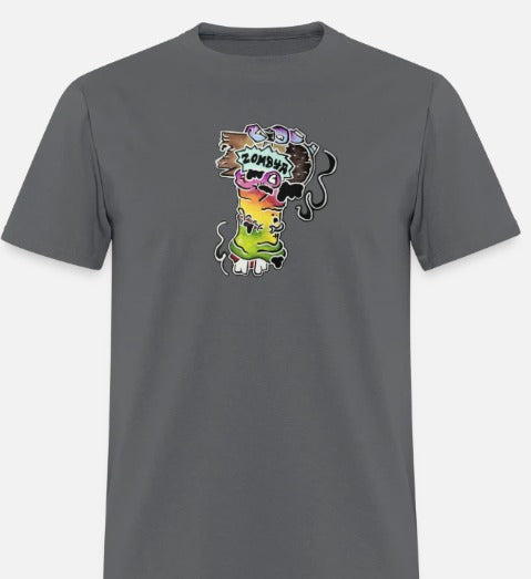T-shirt Main zombie multicolore