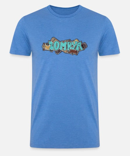 T-shirt zombya  design planche a roulette