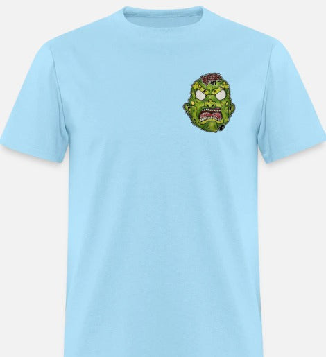 T-shirt tête de zombie
