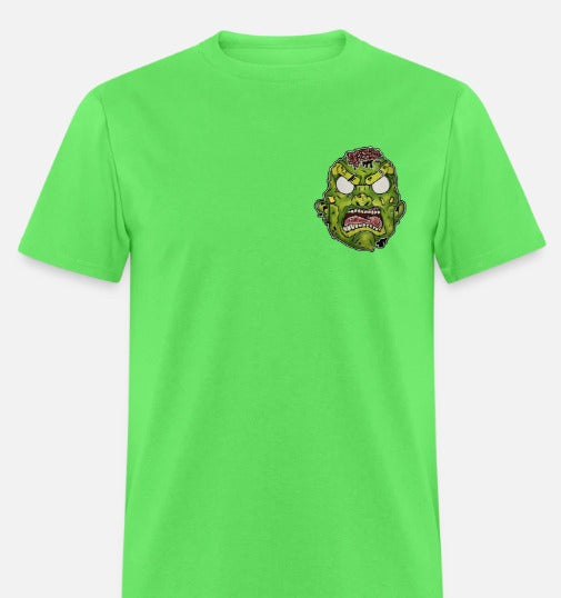 T-shirt tête de zombie