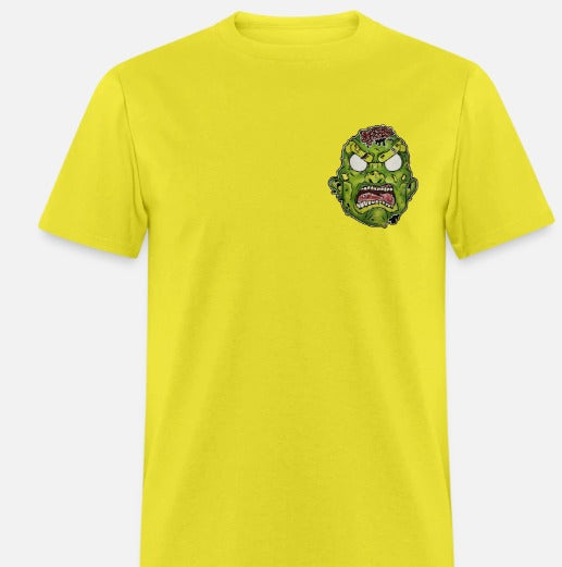 T-shirt tête de zombie