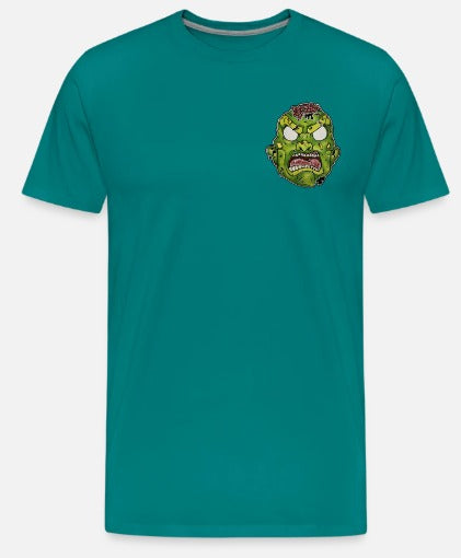 T-shirt tête de zombie