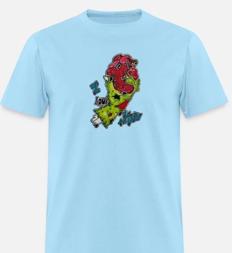 T-shirt pour tout-petits Main zombie coeur I love you