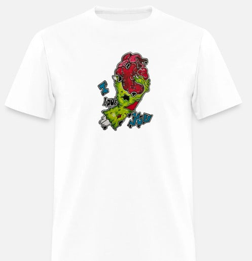 T-shirt pour tout-petits Main zombie coeur I love you