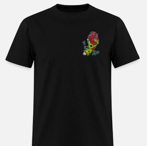 T-shirt pour tout-petits Main zombie coeur I love you