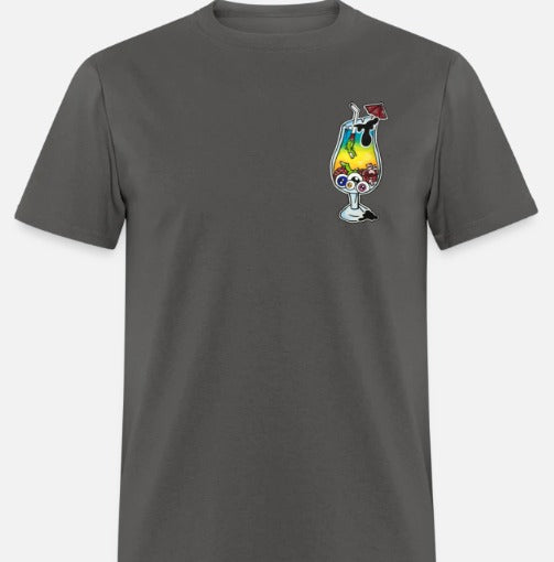 T-shirt verre cocktail