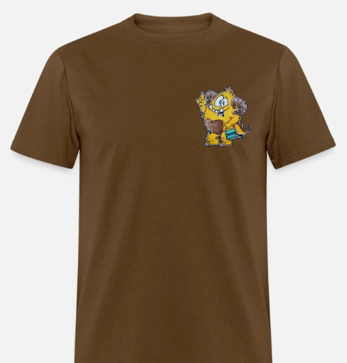 T-shirt enfant monstre jaune