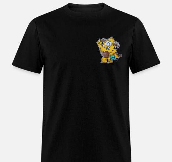 T-shirt enfant monstre jaune