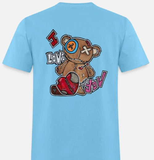 T shirt back ours I love you