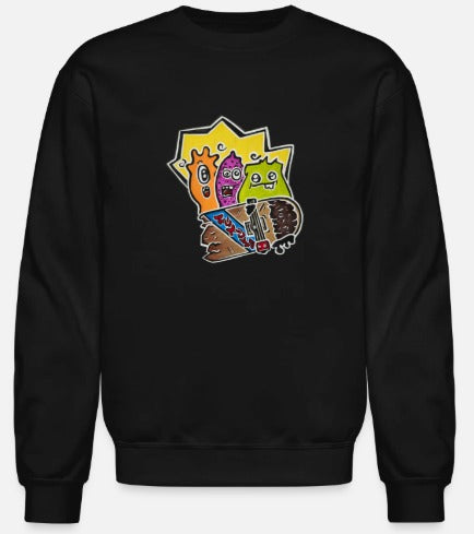 Crewneck enfant Monstre good vibes