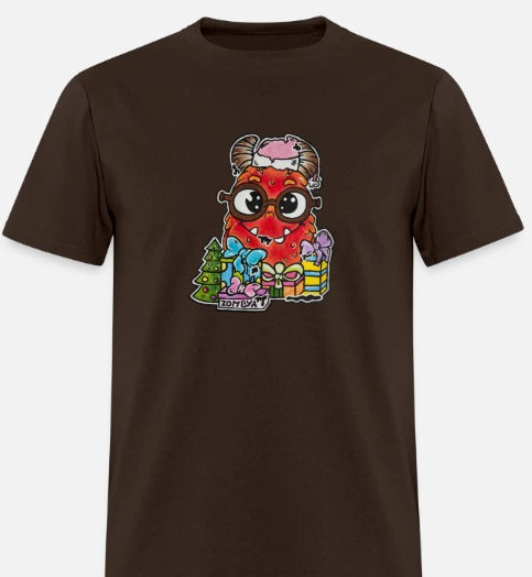 T-shirt Monstre rouge Noël