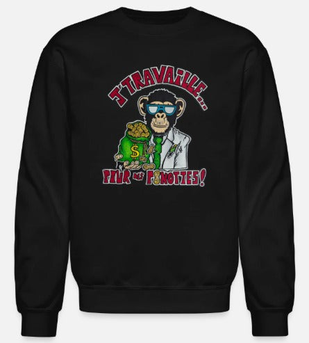 Crewneck enfant J'travaille pour des peanuts