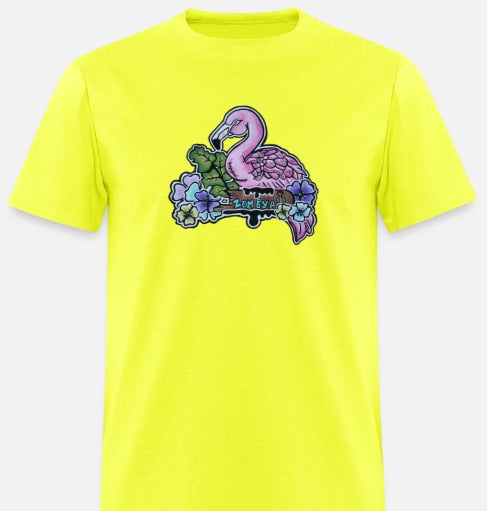 T-shirt Flamant rose