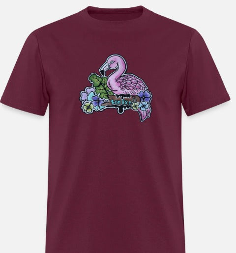 T-shirt Flamant rose