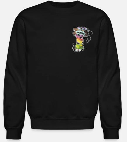 Crewneck enfant Main zombie multicolore