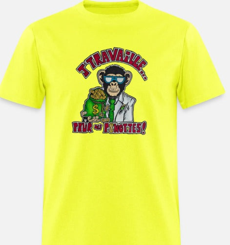 T-shirt J'travaille pour des peanuts
