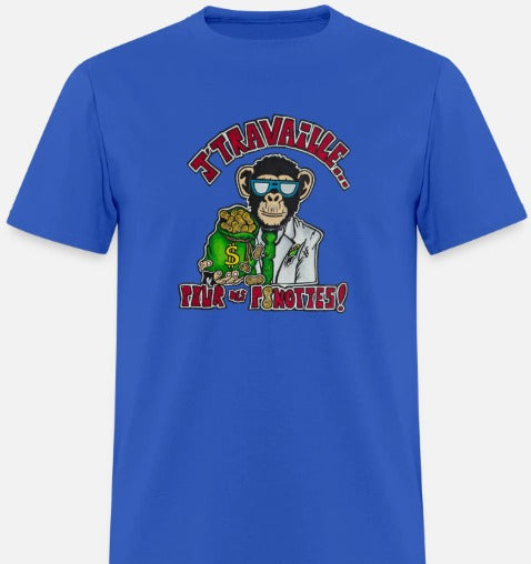 T-shirt J'travaille pour des peanuts