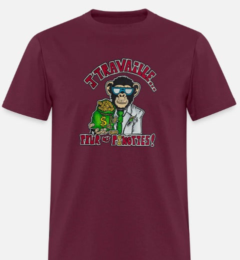 T-shirt J'travaille pour des peanuts