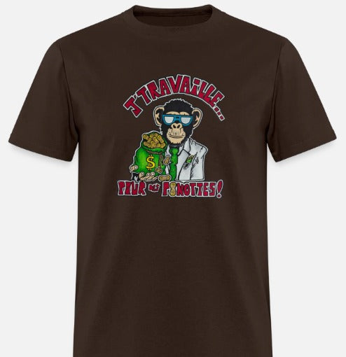 T-shirt J'travaille pour des peanuts