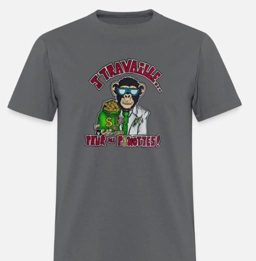 T-shirt J'travaille pour des peanuts
