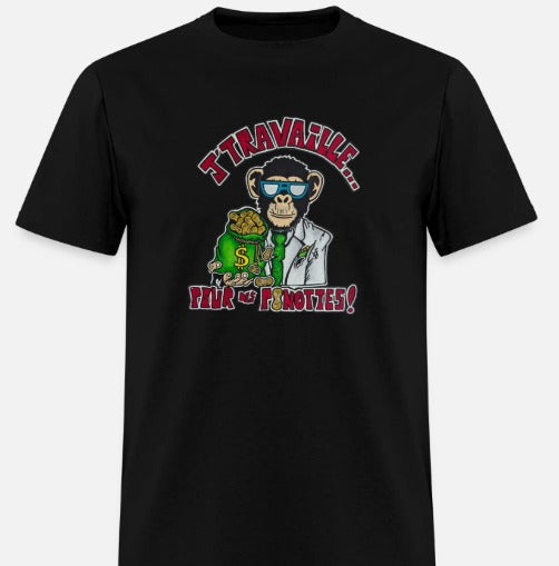 T-shirt J'travaille pour des peanuts
