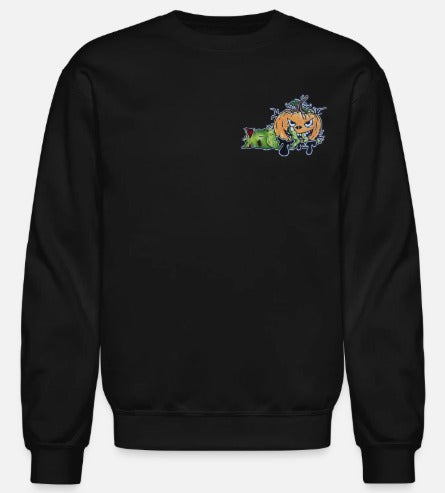 Crewneck Main zombie citrouille