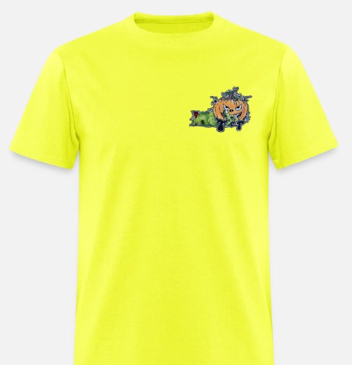 T-shirt Main zombie citrouille