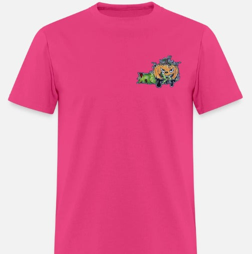 T-shirt Main zombie citrouille