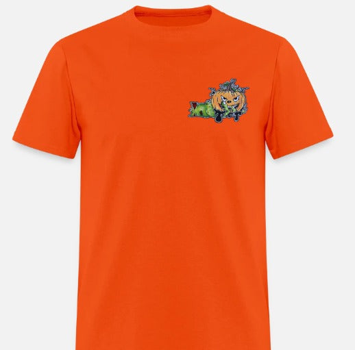 T-shirt Main zombie citrouille
