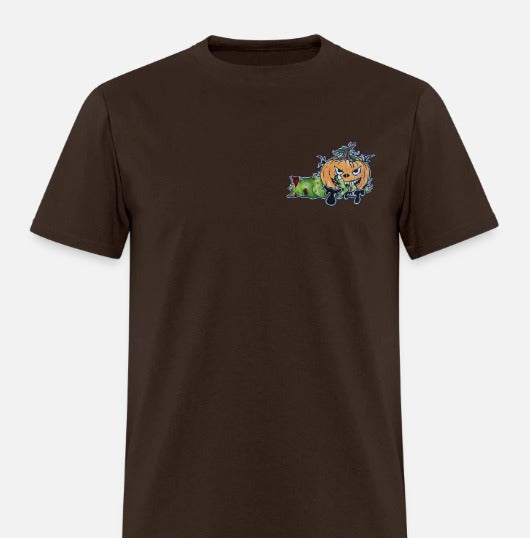 T-shirt Main zombie citrouille