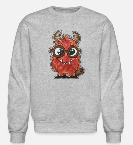 Crewneck enfant monstre rouge