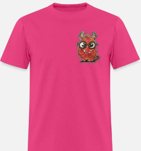 T-shirt enfant monstre rouge