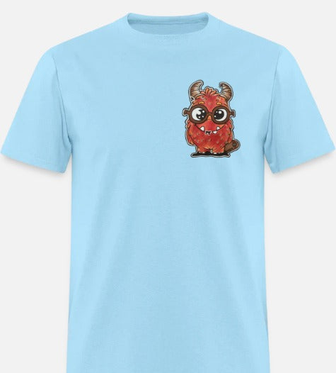 T-shirt enfant monstre rouge