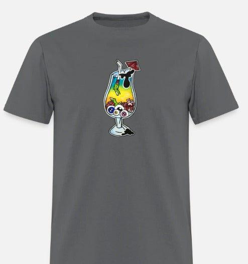T-shirt Verre cocktail