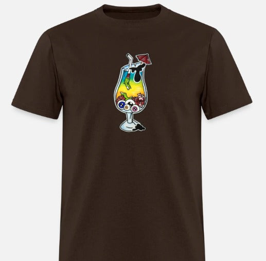 T-shirt Verre cocktail